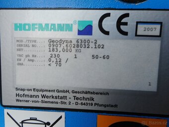 Vyvažovačka Hofmann Geodyna 6300-2 - 3