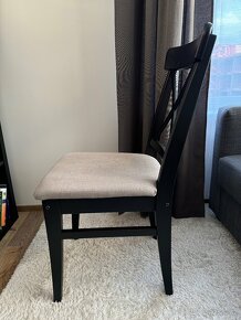 Černá židle Ingolf Ikea - 3