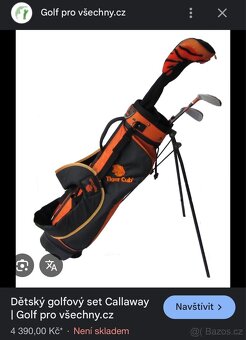 TIGER CUB dětský golfový set 5-8 let (95-118 cm) - 3