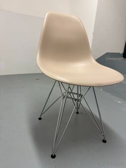 Designová plastová židle – béžová - 3