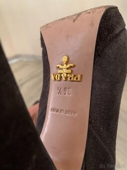 Prada kozačky, pravá kůže. Made in Italy. vel. 36,5 - 3