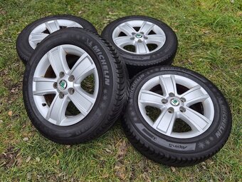 Kompletní zimní ALU kola Škoda PYXIS - 205/60 R15 - 5x112 - 3