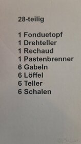 28 dílný set Fondue - 3