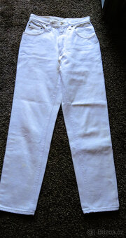 Kalhoty bílé - klasické rifle - 3