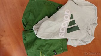 Kraťasy zelené AlpinePro M + triko Adidas - 3