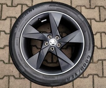 Alu kola originál Škoda Scala, Kamiq 5x100 R17 Volnas - 3