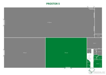 Pronájem výrobní haly, prostoru 775 m² - 3