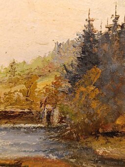 Obraz Joža, Šumava rašeliniště, olej 28x41 - 3