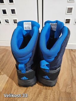 Dětské zimní boty Adidas modré velikost 33 - 3
