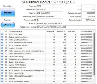 3,5" SATA HDD 1 TB SEAGATE PIPELINE ST1000VM002-9ZL162 - 3
