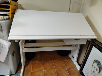 Dětský psací stůl Halmar  BARU, Bílo-modrý - 3