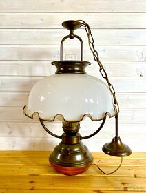 Stará krásná velká lampa ve stylu petrolejky - 3
