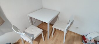 Stůl Ikea Melltorp a 2 zidle Janinge - 3