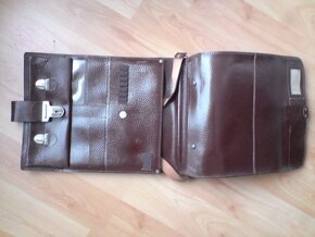 Nová vojenská kožená brašna aktovka ČSLA SNB policie VB - 3