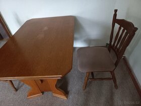 Selský stůl, židle, lavice - 3