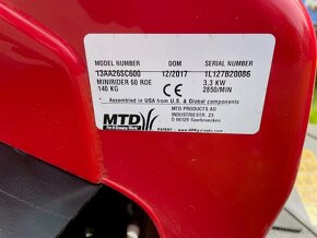 Minirider MTD 60 - 3