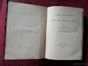 Edgar Allan Poe Piems and Essays 1884 - 3