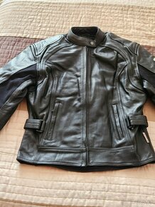 Dámská kožená bunda na motorku - 3