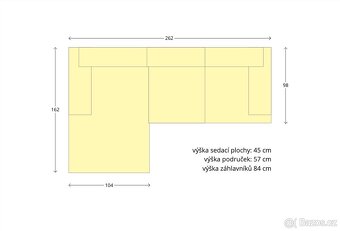Kožená rohová sedací souprava / pohovka (béžová) SPECHA - 3
