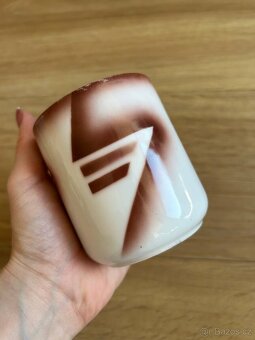 Hrnek, porcelán, retro, art deco, značený - 3