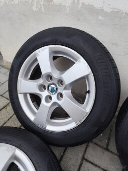 ALU 5x100 r14 ŠKODA + LETNÍ PNEU - 3