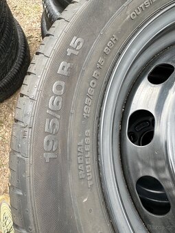195/60r15 letni nove plus plechy - 3