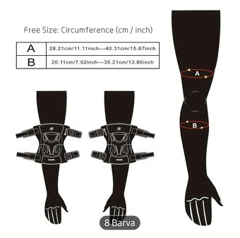 🛡 Nastavitelné kolennà a loketnà chrániče CUIRASSIER - nové - 3
