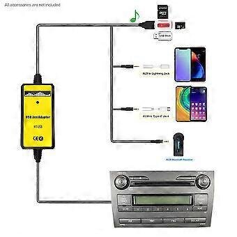 Moonet Auto MP3 vstup USB AUX adaptér pro Toyota - 3