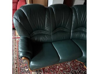 Luxusní rohová italská kožená sedací souprava,5270 - 3