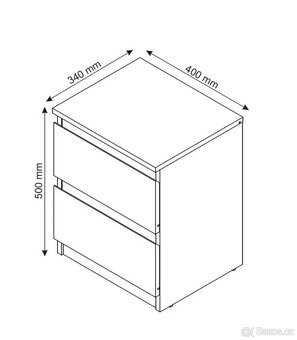 Noční stolek 2ks - 3
