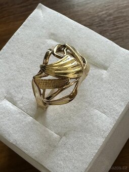 Zlatý dámský prsten - 3
