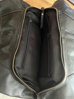 Kabelka kožená černá - 3