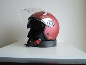 Helma na moto G20 - červená matná - 3
