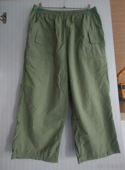 Khaki 3/4 lehké kalhoty - 3
