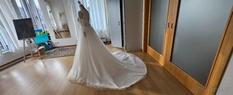 Krásné nové princeznovské svatební šaty -m/l 40/42 - 3
