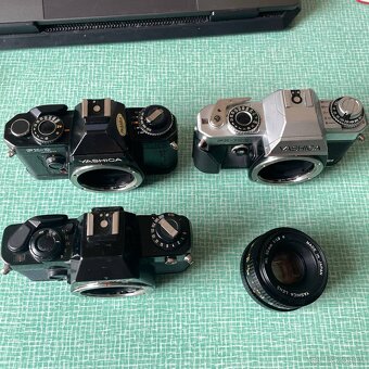 Fotoaparáty CONTAX YASHICA na opravu + objektiv - 3