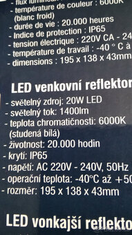 Led venkovní reflektor - 3