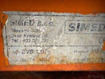 Nástavba sypač SIMED SVS 1.0E - 3