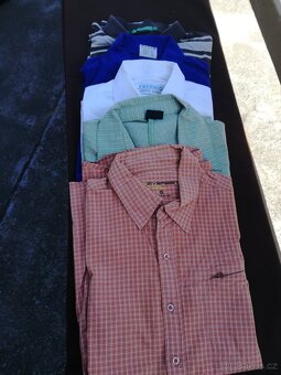 Trička bílá, tmavá, košile - 3