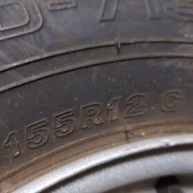 Bridgestone pneu s disky jako nové či nové 155 R12 4x100 - 3