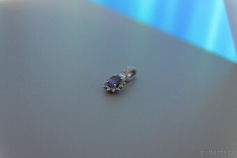 Šperk z bílého zlata s tanzanitem a diamanty Alo Diamonds - 3