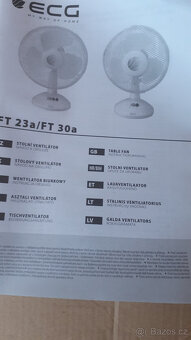 Stolní ventilátor/větrák ECG FT 30a - 3