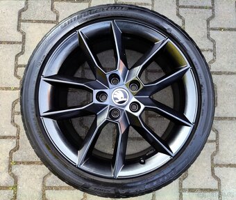 Alu kola originál Škoda Octavia II, III, RS 5x112 R18 Gemini - 3