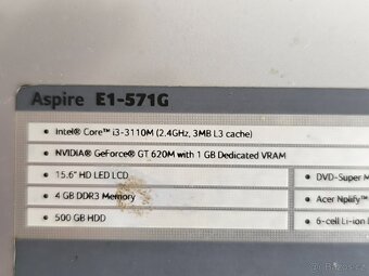 ACER Aspire E1-531G Intel-Core i3 - 3