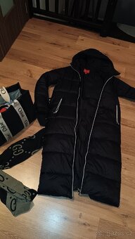 Černý dlouhý kabát Guess, vel S/36 - 3