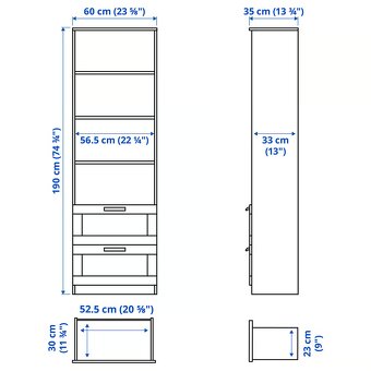 Knihovna bílá, zn. IKEA - 3