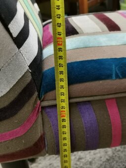 Předsíňová polstrvaná lavice, sedák. - 3