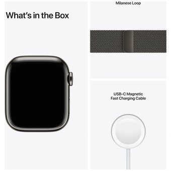 Apple Watch Series 7 Cellular 41mm grafitová ocel - 3