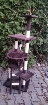 Škrabadlo pro kočky vysoké cca 140 cm - 3