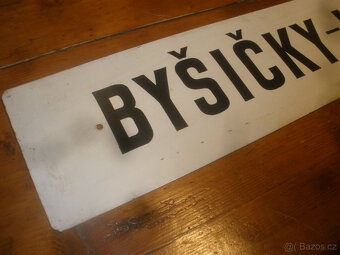 Dráha,železnice-stará cedule - 3